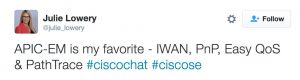 Julie Lowery Cisco Chat dCloud