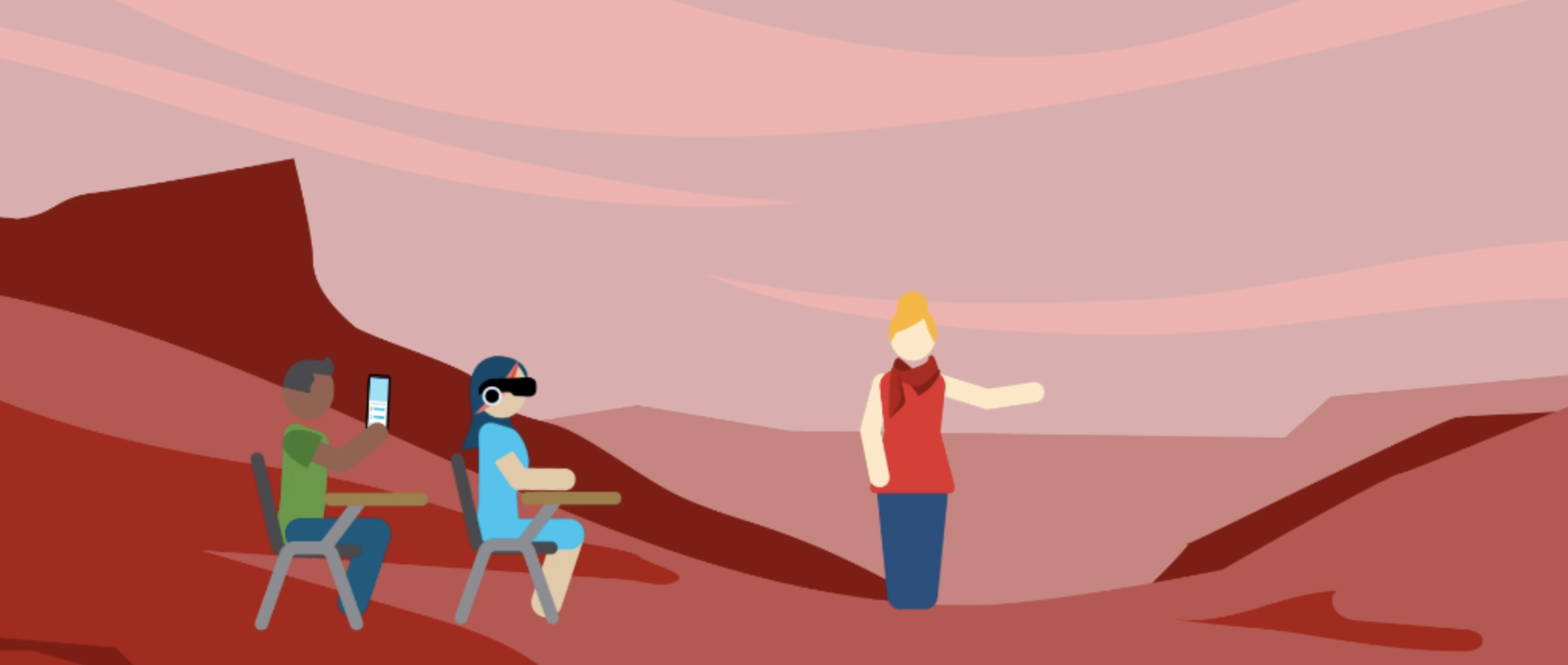 Students use VR to experience Mars