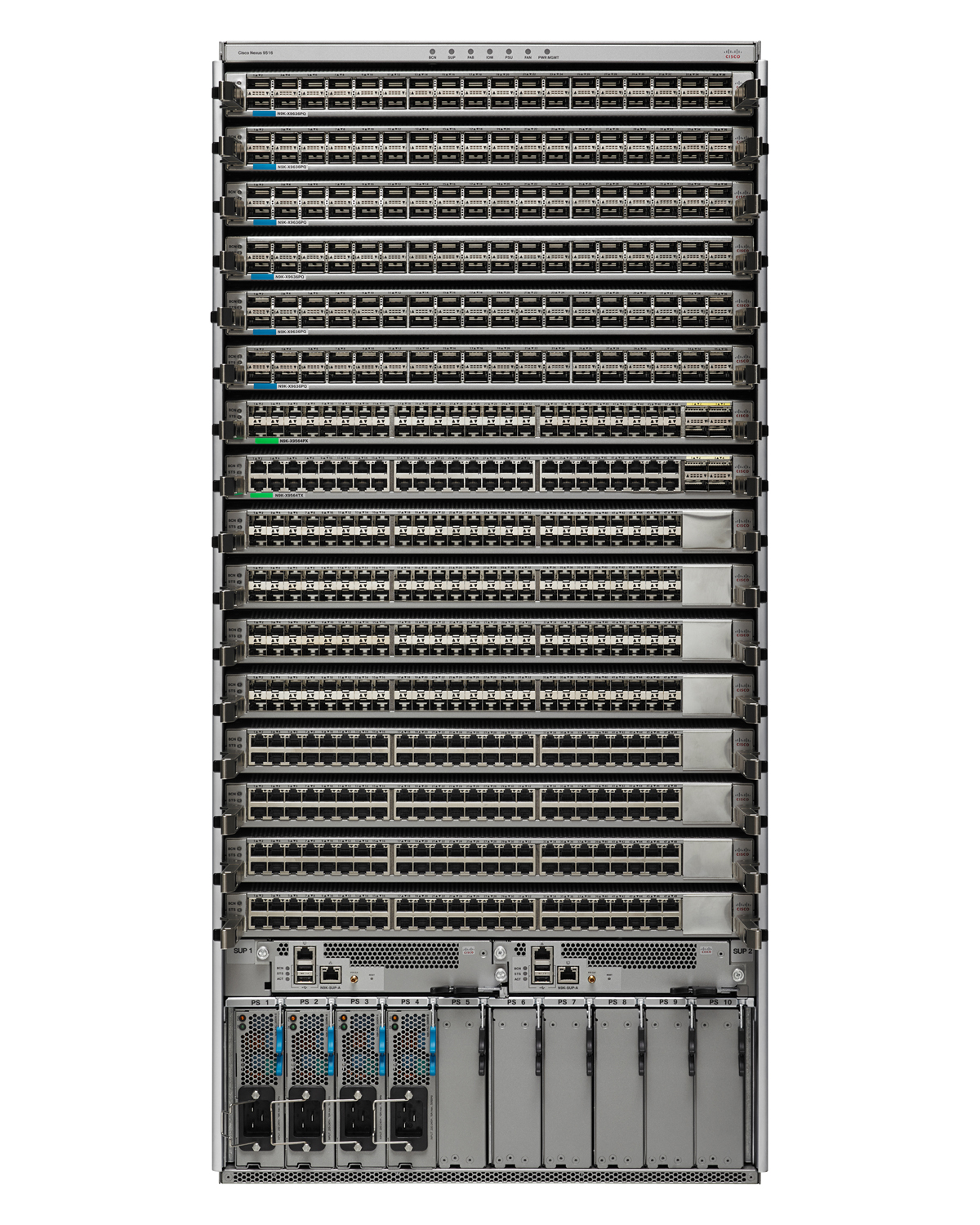 Cisco Nexus 9516 Switch - Front View