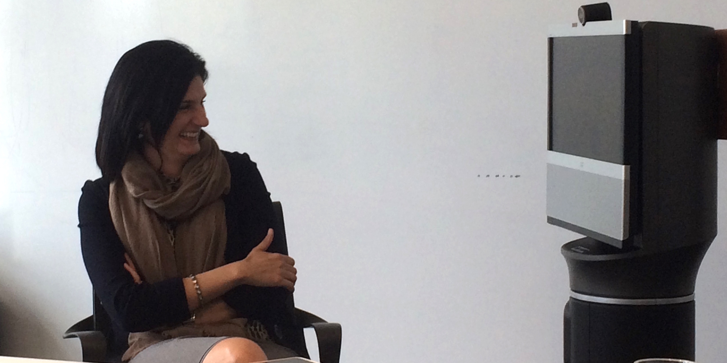 Robot Nick with Fran Katsoudas