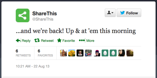 ShareThis regains control Aug 22