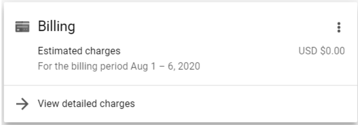 Billing through GCP is basically none for such a lightweight app.