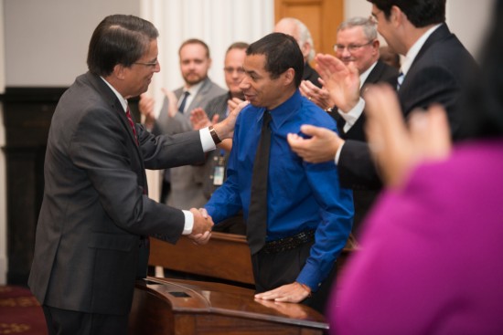Stan is introduced by Governor McCrory, thanking him for his service and Cisco’s veterans work in North Carolina through the North Carolina for Military Employment (NCME ) program, which was launched in March of this year.