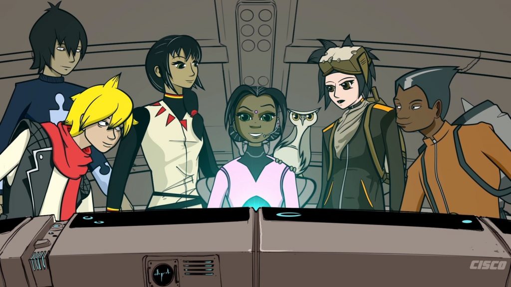 Animated characters from Global Problem Solvers: The Series