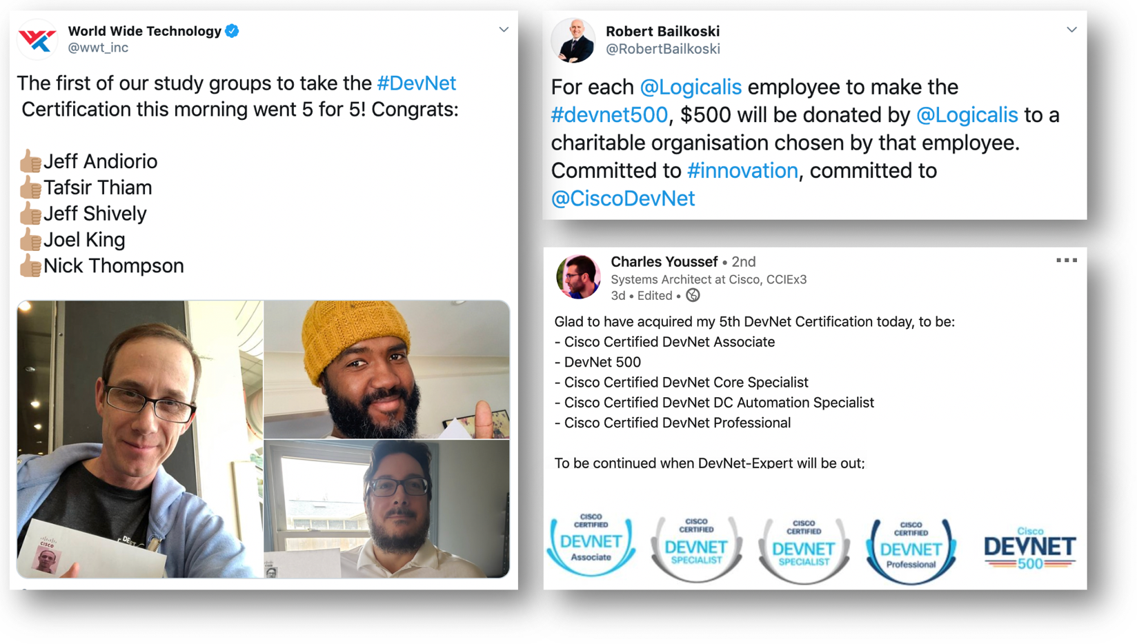DevNet 500 tweets