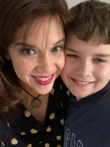 Jodi and Lincoln smile together.