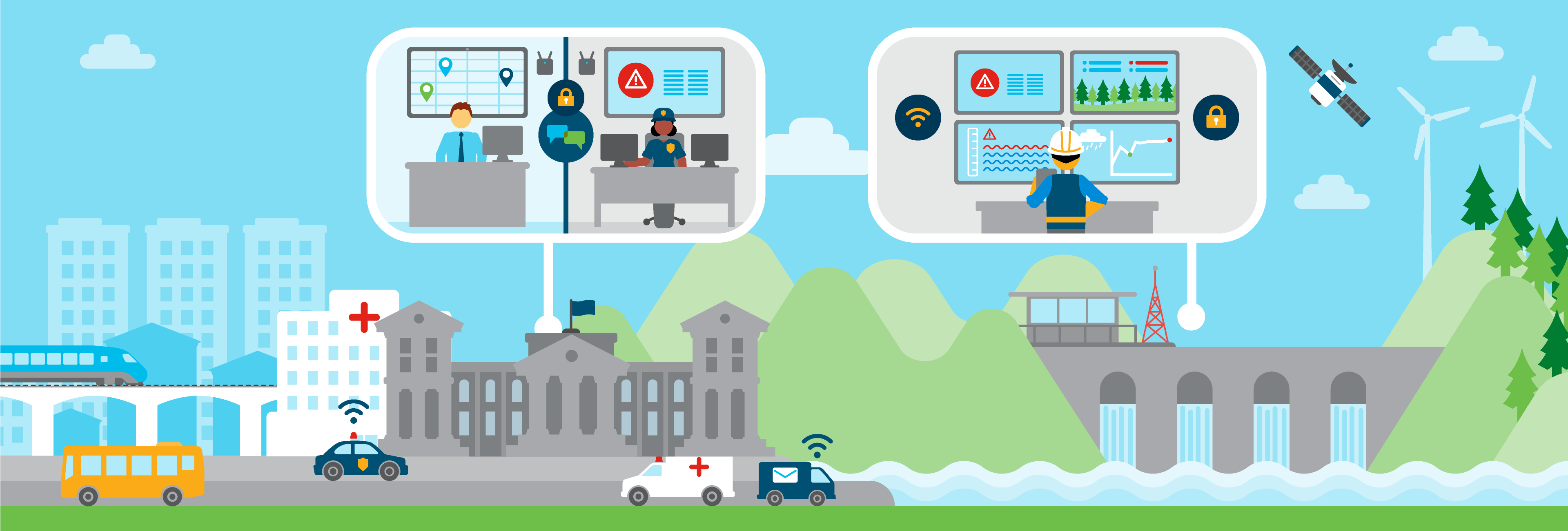 Image of local, state, and national government functions. 