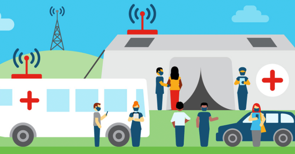 Temporary field hospital