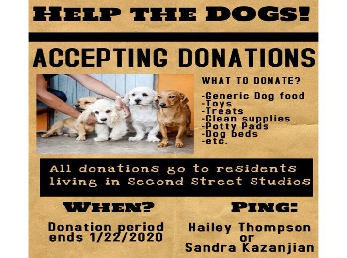 The flyer Hailey and her team used to collect donations from people at Cisco offices.