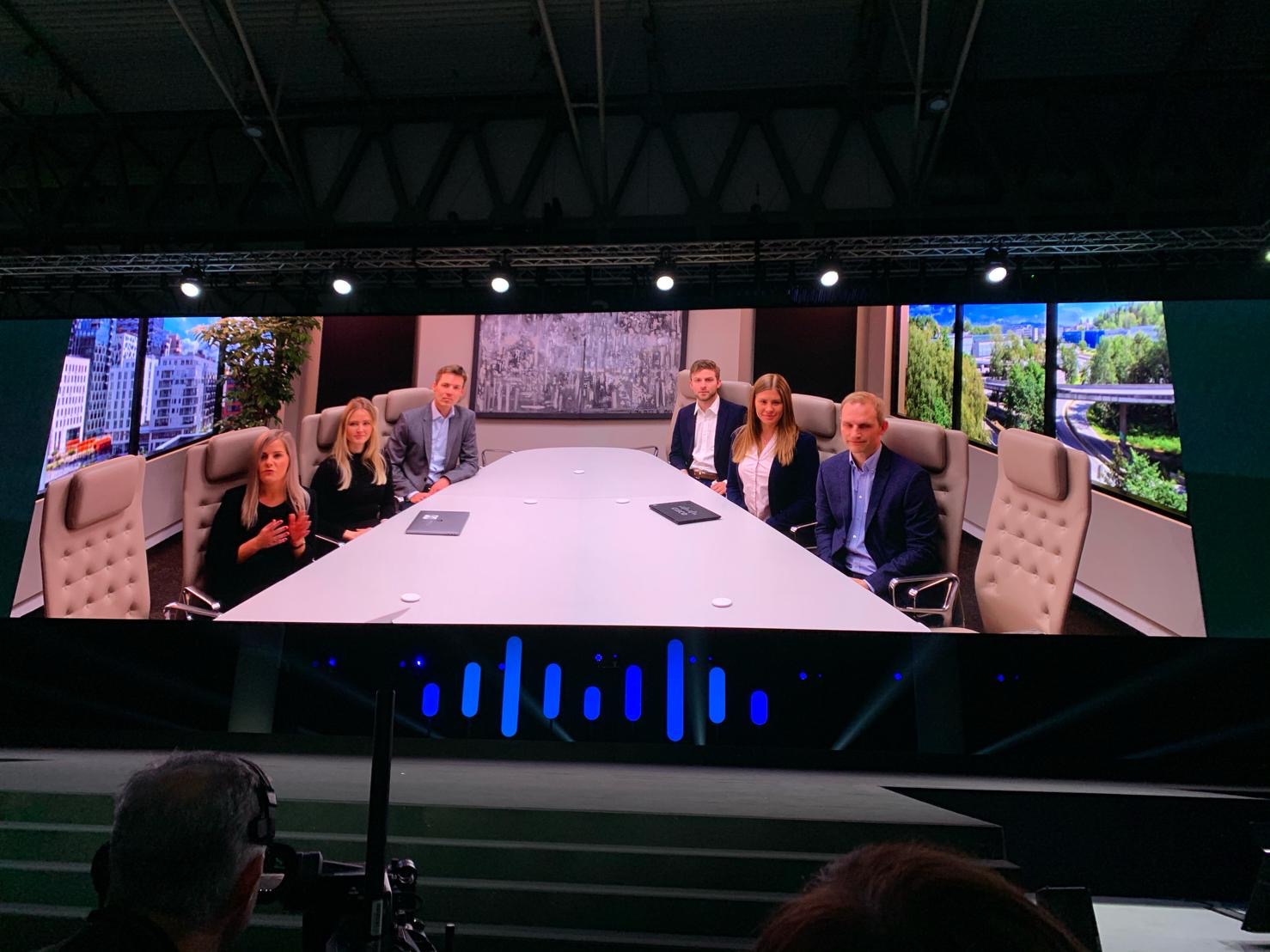 The Room Panorama demonstration during the Cisco Live Barcelona keynote presentation.