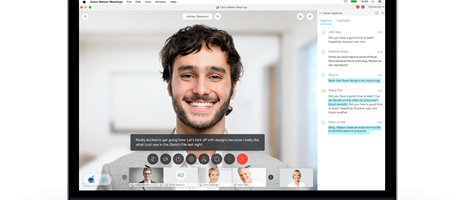 Man on computer screen 