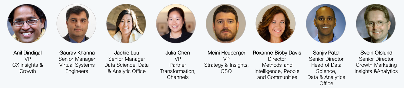 Photographs of Data Science Award Judges