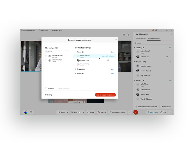 UI Image for Breakout Rooms for better learning