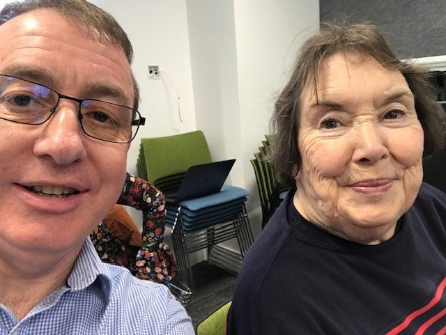 Stephen and his mum.