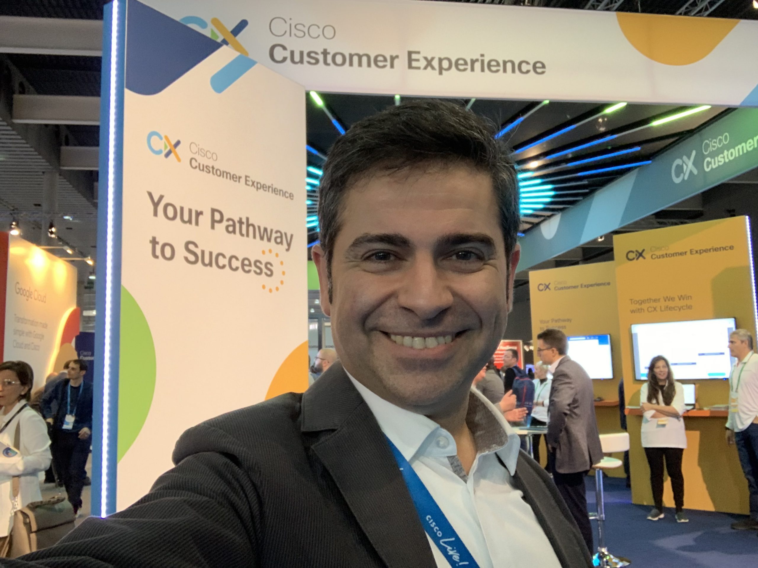 Ahmet at the Cisco Booth