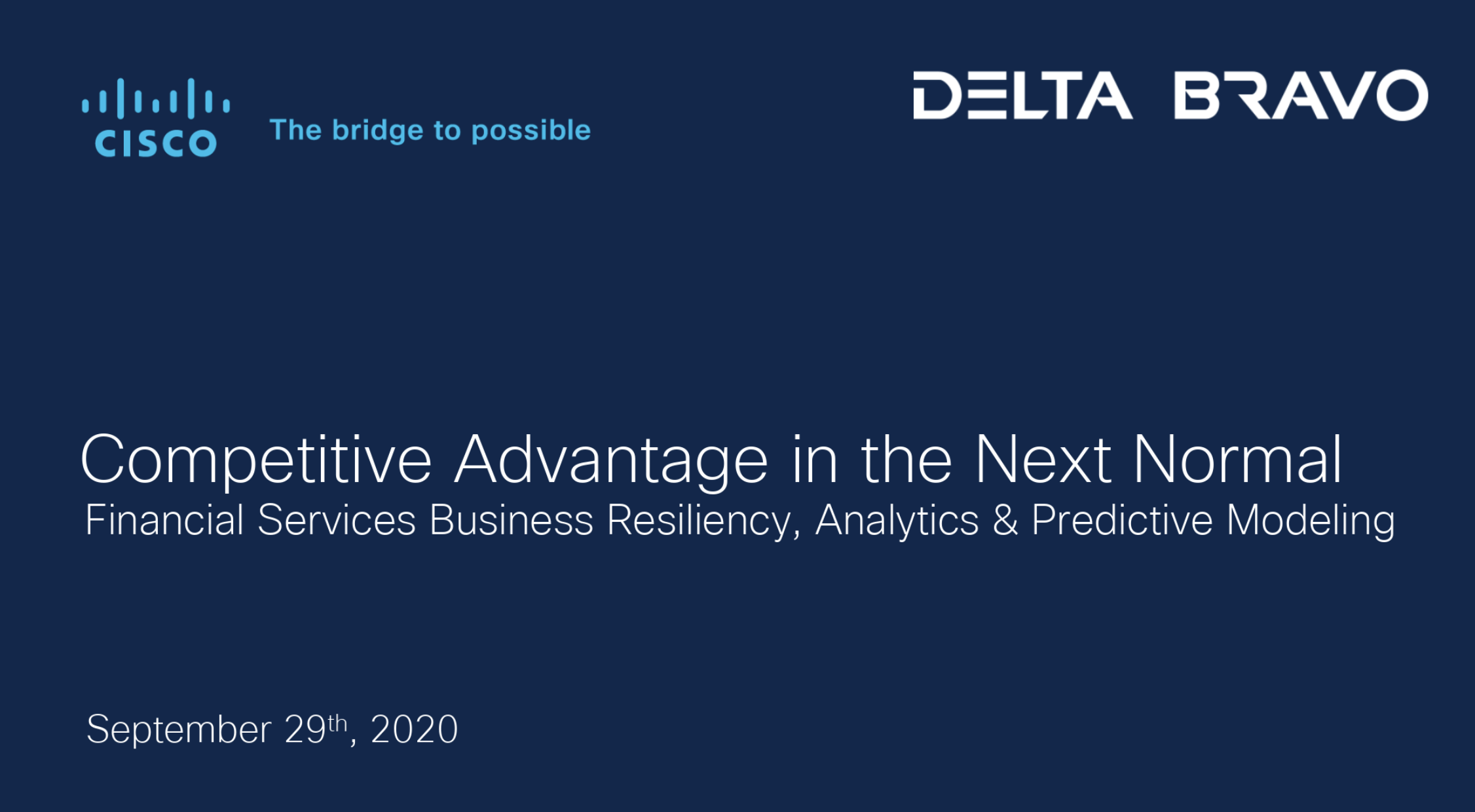 Competitive Advantage in the Next Normal - Business Resiliency ...