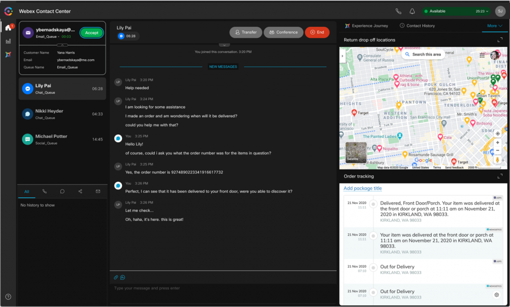 Webex CC - FB-Widgets - Dark Mode