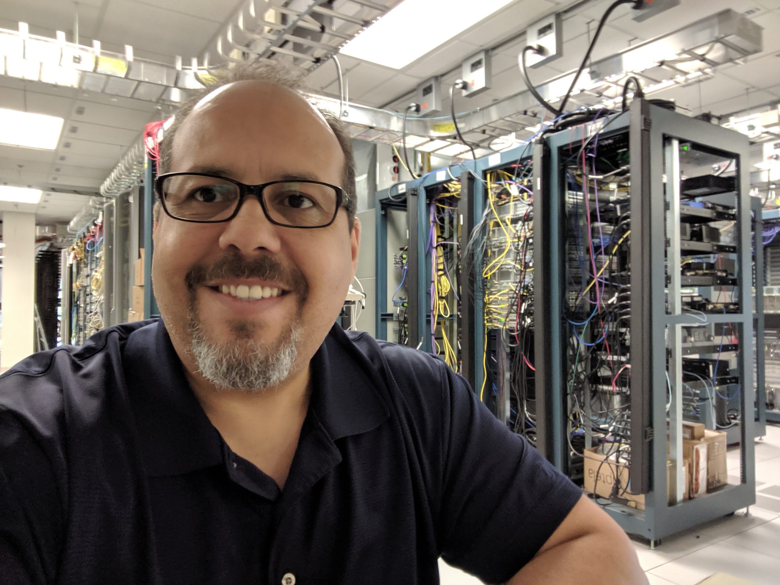Ferdinand in Cisco server room. 
