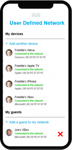 Users control their own network