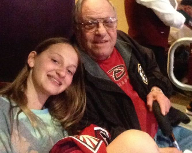 Ken's daughter and father 