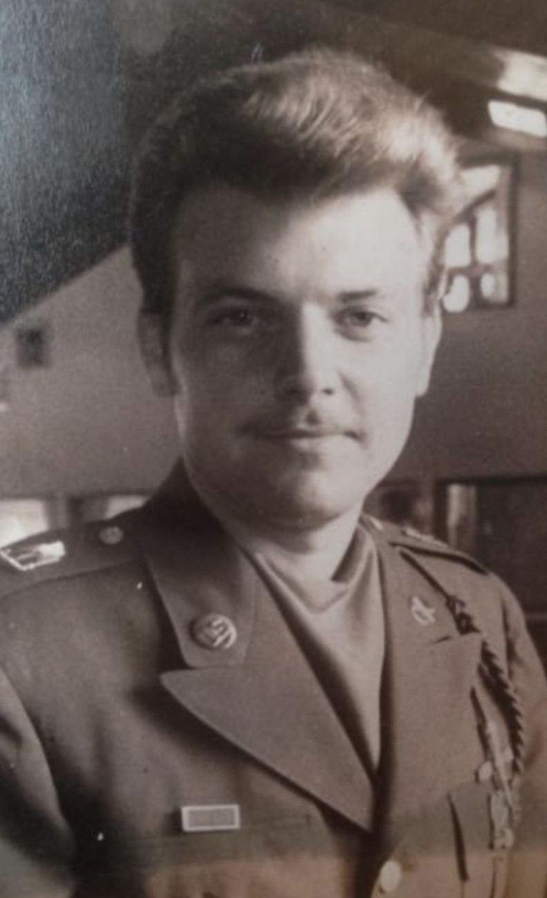 Military portrait of Seth's father 