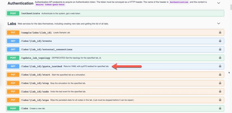 CML2 Includes an API to Retrieve a pyATS Testbed File