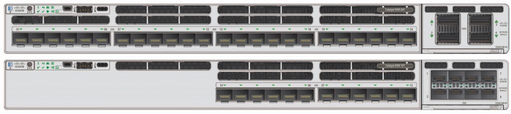 Cisco Catalyst 9300X 24 port and 12 port multi-rate 25G/10G/1G fiber