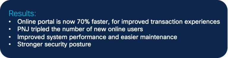 PNJ results with Cisco ACI