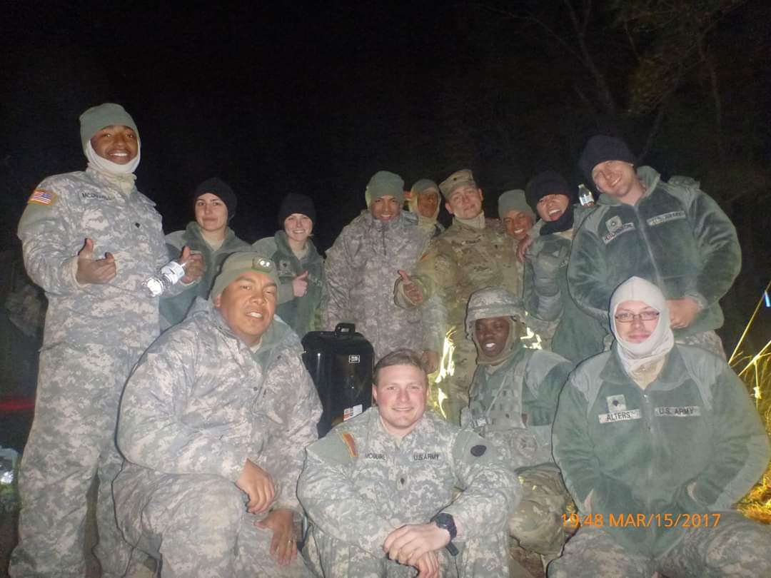 Group of military personnel in their uniforms.