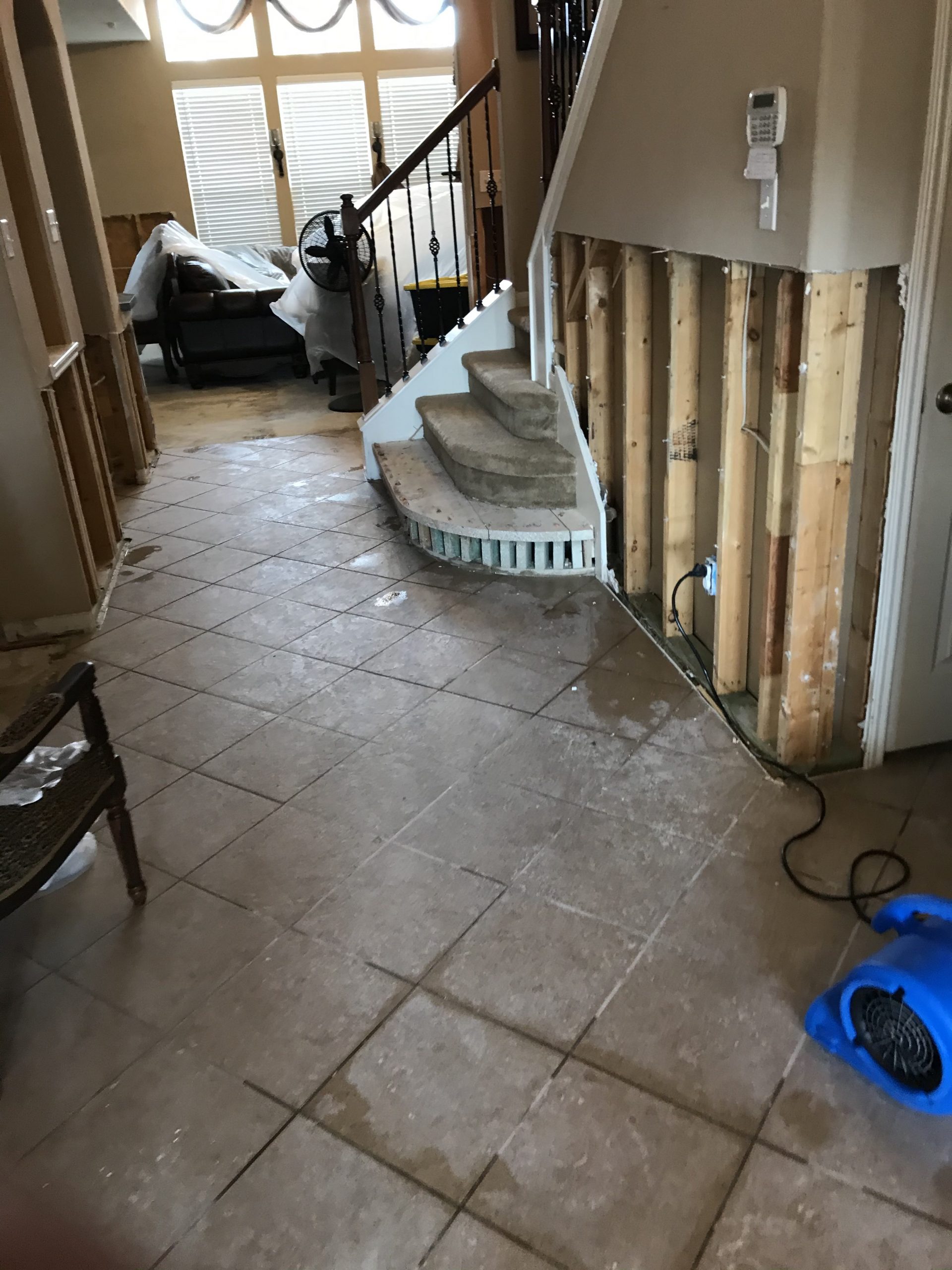 Aaron's home - damage from the Texas Winter Storm.