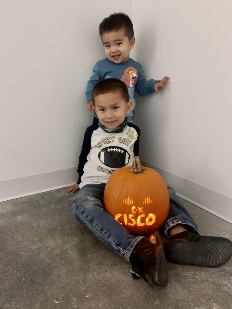 Two young boys ready to help change the world 