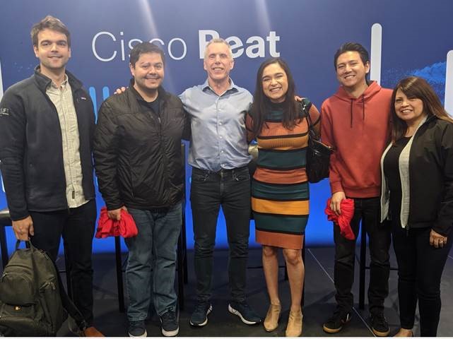 Veronica with her team mates.