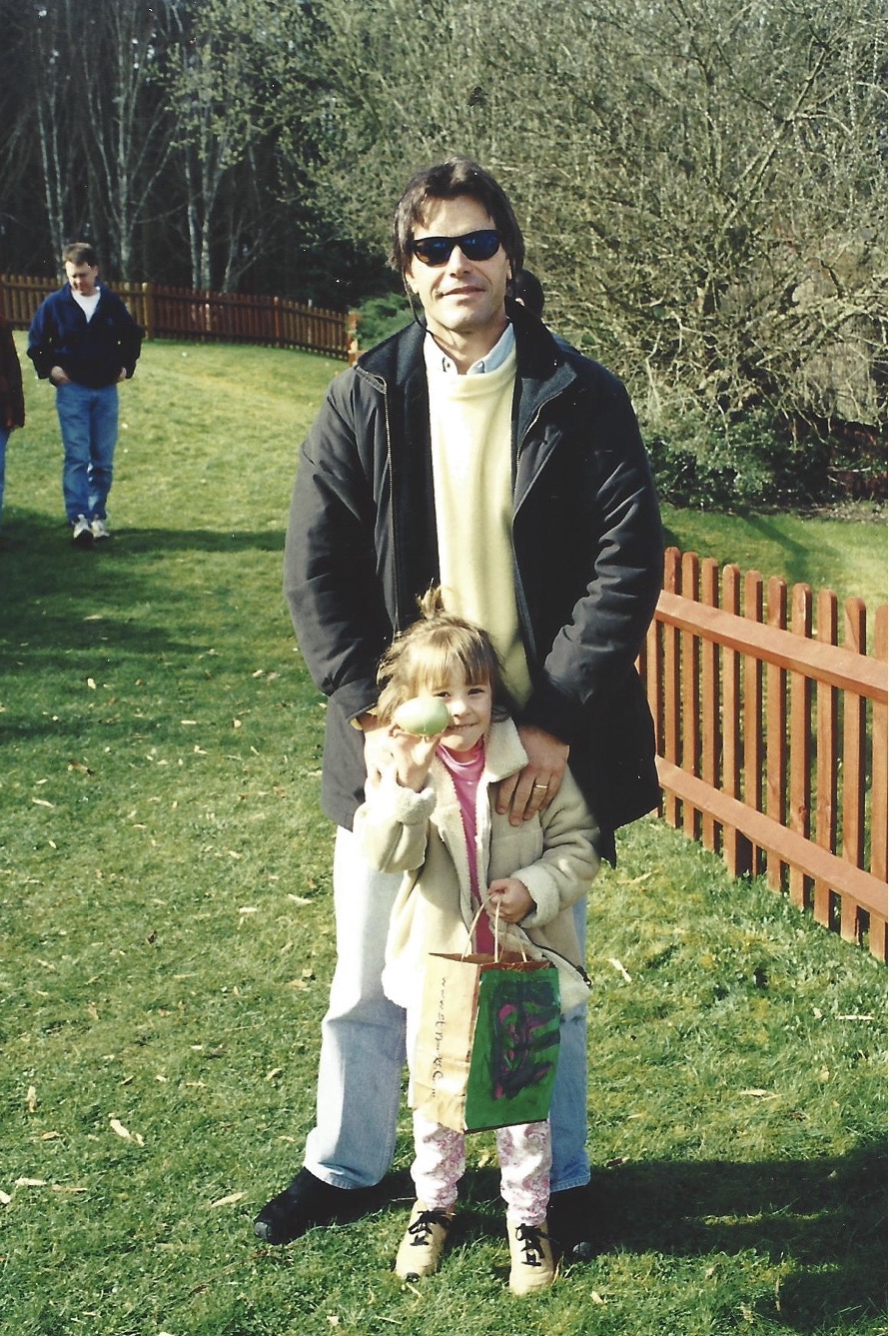 Caitlin and her dad when Caitlin was a kid