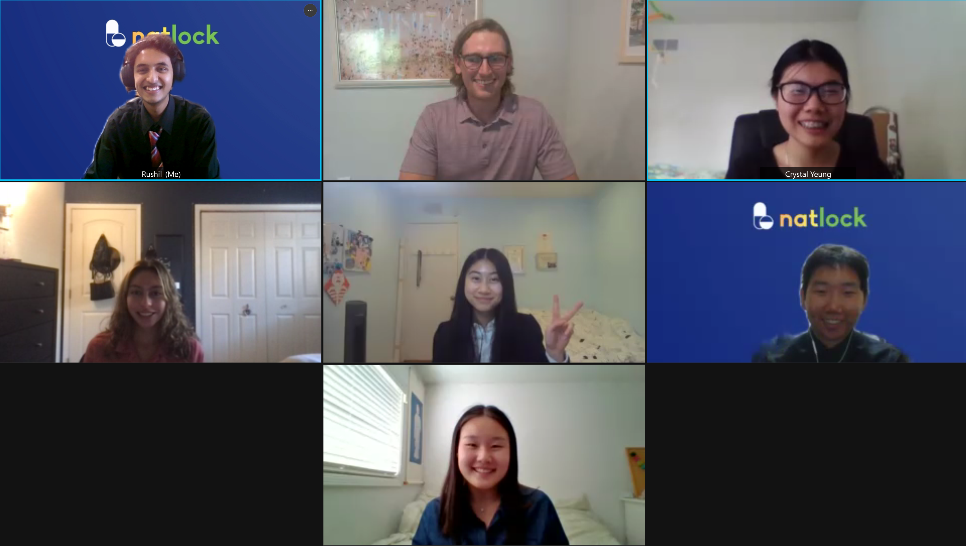 Jade on Webex call with cohort.