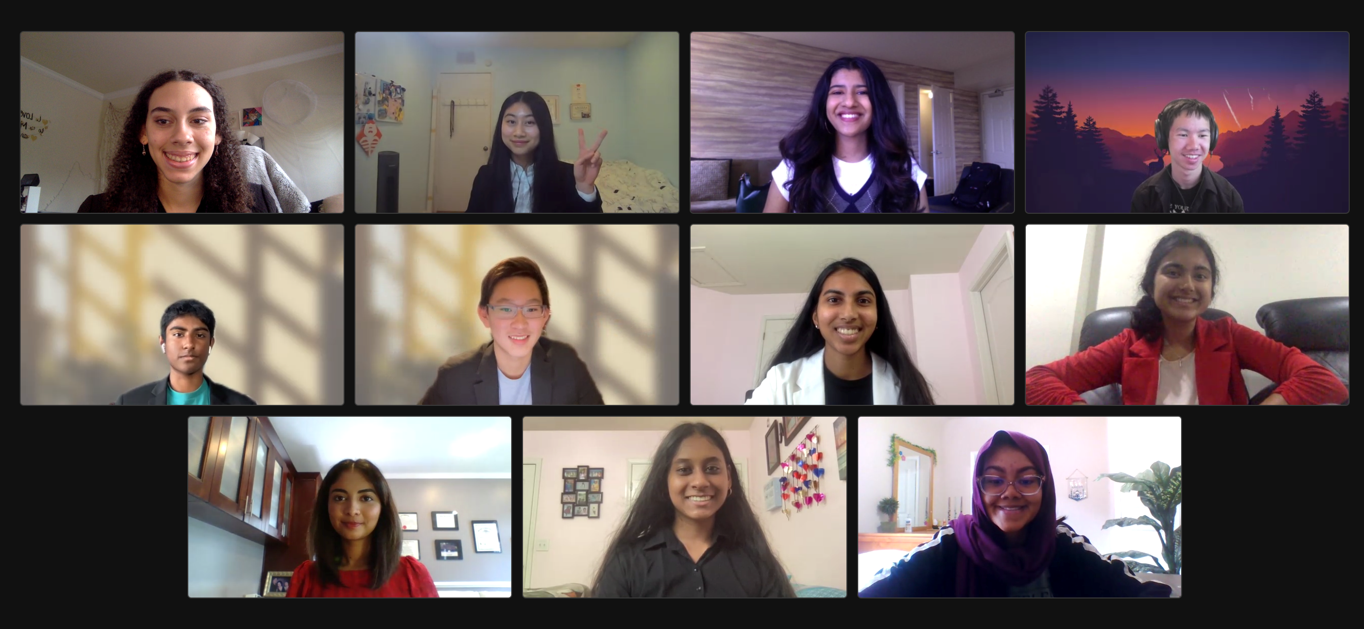 Jade on Webex call with cohort.