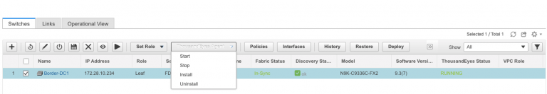 Figure 4. Agent Install on Cisco Nexus 9000 (NX-OS)
