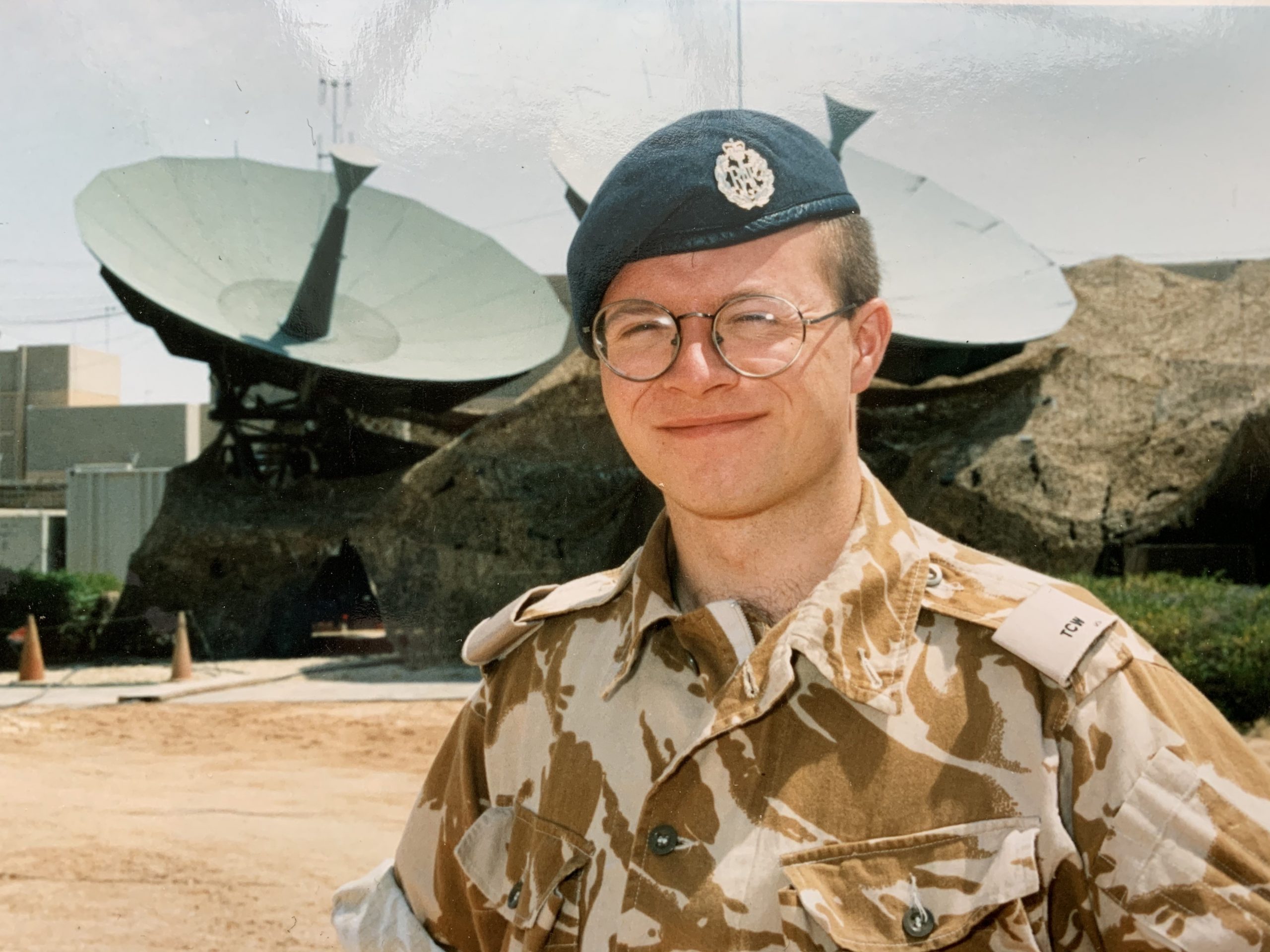 Mat in his Royal Airforce uniform. 