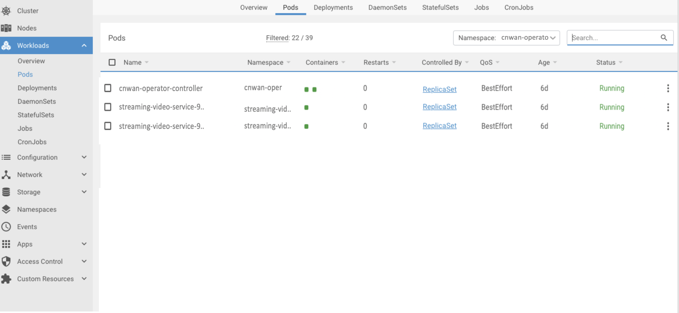 Containers with Meta Data Annotations published in Service Directory