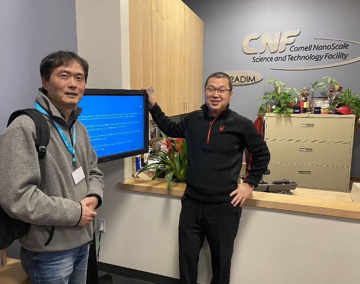 Teratonix cofounders at a fabrication lab