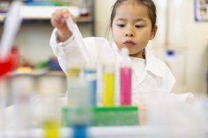 Child in a lab setting