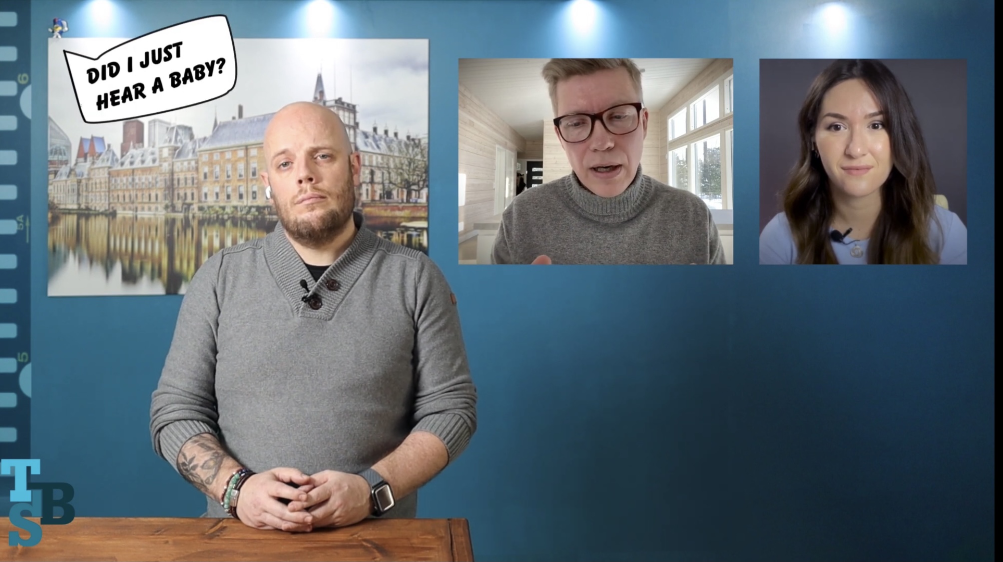 Sofya taking part in her vlog with 2 other guests