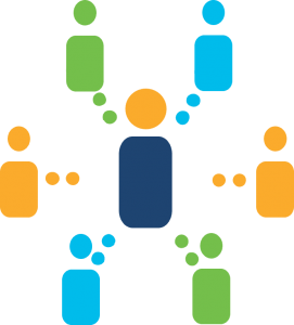 Connecting people illustration