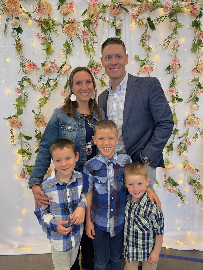 Travis and his family.