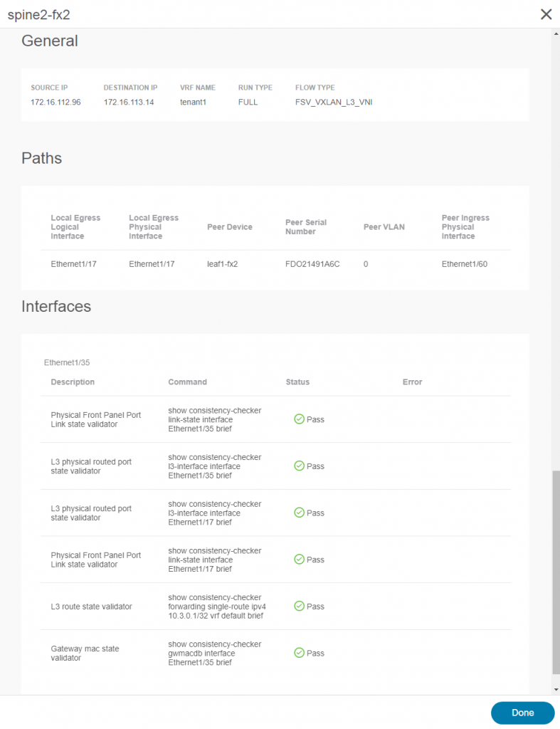 Figure 6: Job Details for an Individual Switch