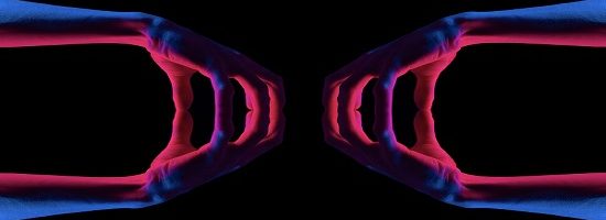 Blue and black light clip art