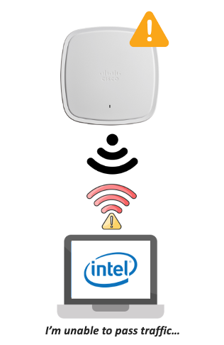 "I'm unable to pass traffic..."