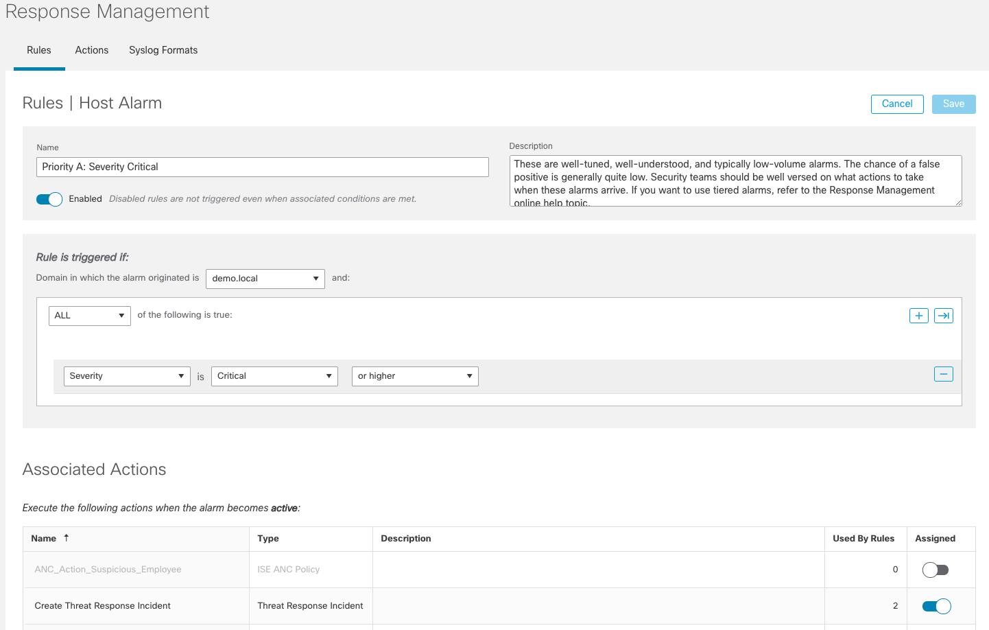 Setting a Tiered Alarm Approach