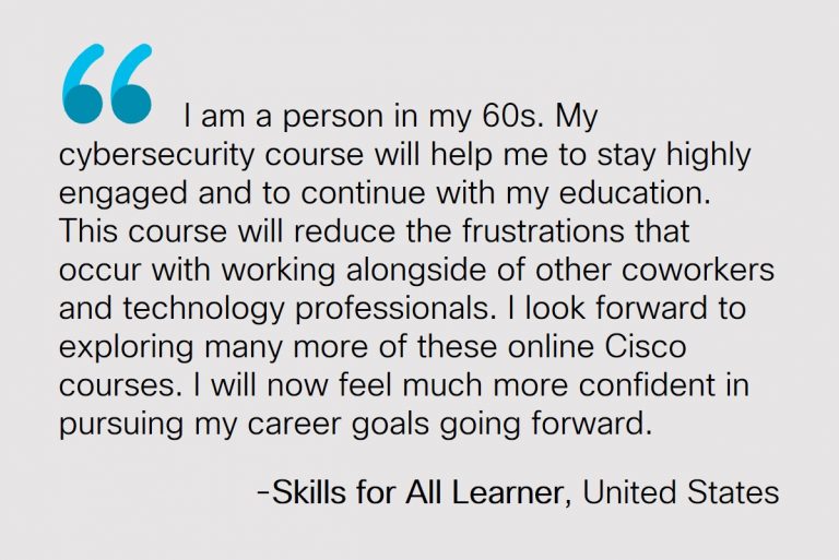 Quote graphic from a student