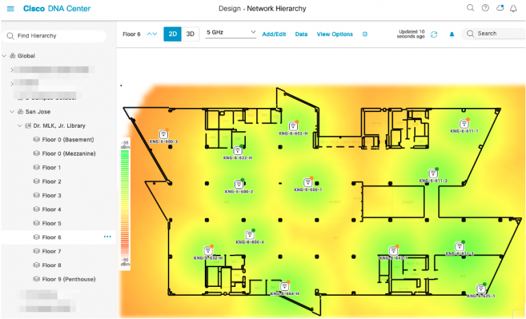 Cisco Prime Heat Map Cisco DNA Center reinvents wireless heat-maps with 3D - Cisco Blogs