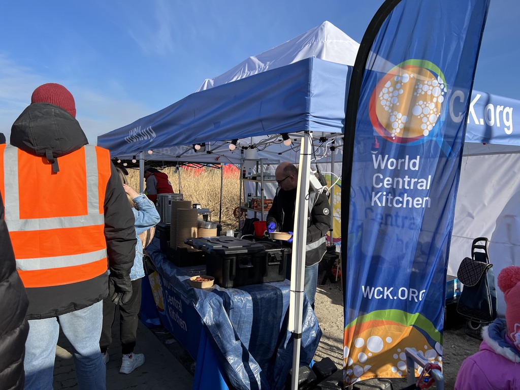 World Central Kitchen tent